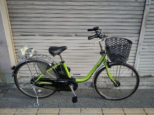 [Panasonic]ViVi(ビビ)DX 26吋電動アシスト自転車 13.2Ahバッテリー+充電器+キー2本付(フレッシュグリーン)