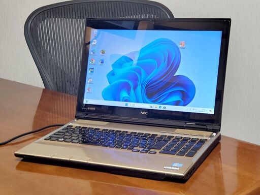 NEC 15インチ 使用少め【win10+win11 起動8秒 CPUスコア5118】i7 新品SSD256GB/ office JW-CAD