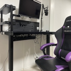 ゲーミングモニター 電動昇降式デスク マイク ミキサー