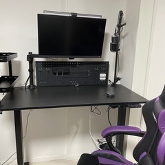 ゲーミングモニター 電動昇降式デスク マイク ミキサー