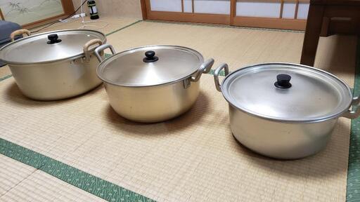 大鍋セット 大家族、食堂、業務用等に