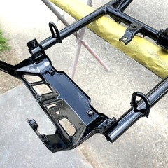 モトコンポ　フレームブラスト&塗装します。　※中古フレーム販売では御座いません。