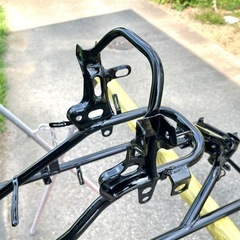 モトコンポ　フレームブラスト&塗装します。　※中古フレーム販売では御座いません。