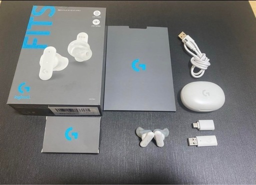 【美品】 ゲーミングヘッドセット G FITS ホワイト GHS-FITSWH [ワイヤレス（Bluetooth/USB-C＋USB-A） /両耳 /イヤホンタイプ]のレビュー 1 ゲーミングヘッドセット G FITS ホワイト GHS-FITSWH [ワイヤレス（Bluetooth/USB-C＋USB-A） /両耳 /イヤホンタイプ]