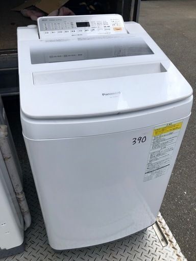 NO 390 福岡市内配送設置無料✨ NA-FW80S5-W 縦型洗濯乾燥機 ホワイト [洗濯8.0kg /乾燥4.5kg /ヒーター乾燥(水冷・除湿タイプ) /上開き]