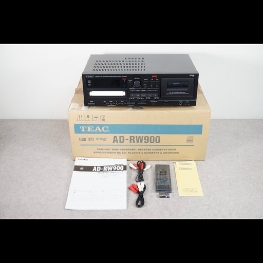 【新品未使用】TEAC AD-RW900 ブラック テアック CDレコーダー