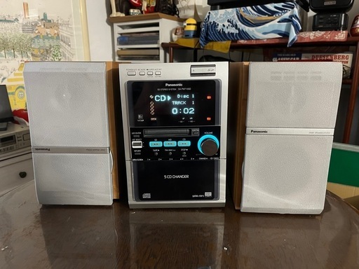 パナソニックコンポ　CD MD SDカセット完動品　SA-PM710SD