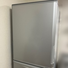 SHARP シャープ 冷蔵庫SJ-W351D-S 2017年製 両開きドア