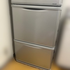 SHARP シャープ 冷蔵庫SJ-W351D-S 2017年製 両開きドア