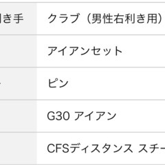 ゴルフアイアン6本セット　PING G30 美品 