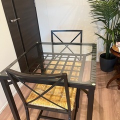IKEA ガラステーブル ダイニング 家具の中古が安い！激安で譲ります  