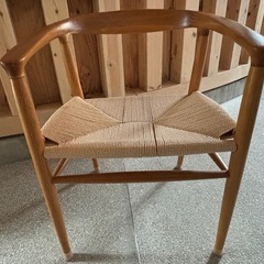 無印良品 オーク材ペーパーコード アームチェア