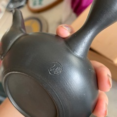 珍品！ 古銭 デザイン 急須 在名入り 霧箱付き 骨董 古物 昭和レトロ