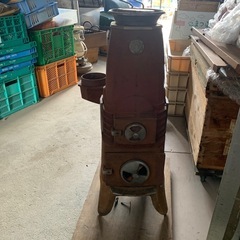 福禄　石炭　薪ストーブ　だるまストーブ　昭和レトロ　アンティー　ストーブ 古民具　骨董　別荘　冬支度　暖房　キャンプ　