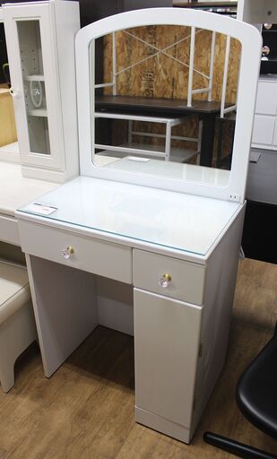 北大前! 札幌 引取 スイートデコレーション ドレッサー ピアス ホワイト 鏡台 化粧台 2051018