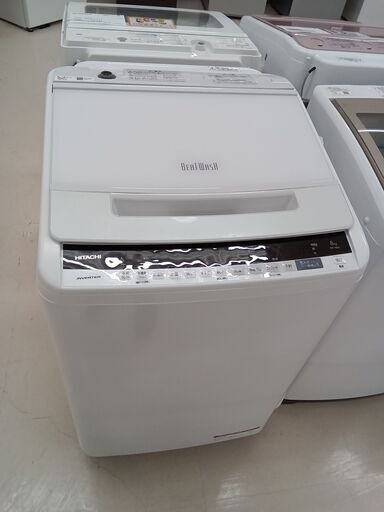 ★ジモティ割あり★ HITACHI 洗濯機 BW-V80E 8.0kg 19年製 動作確認／クリーニング済み TC4550