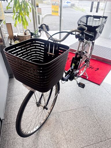 埼玉県越谷市 引取限定 パナソニック Panasonic 電動アシスト自転車 ビビ・DX マットネイビー 26型 16Ah 2019年式 中古 良品 [質イコー]