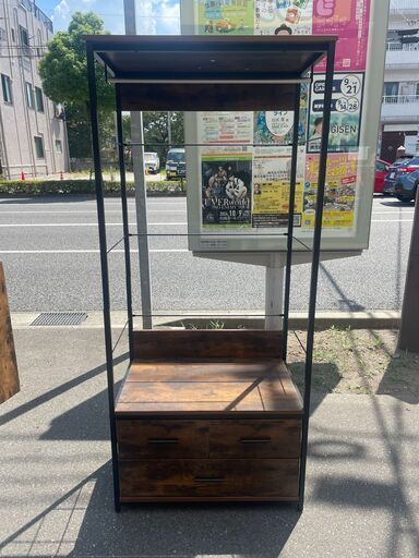 リサイクルショップどりーむ荒田店 No13129 ニトリステインNステインハンガーラック　衣類収納　ニトリ　定価約３万円　便利でお洒落なワードローブ　安心のニトリ製品♪