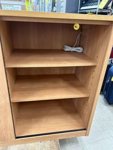 J5162 堀田木工所 キャビネット ナチュラル クリーニング済 【リユース