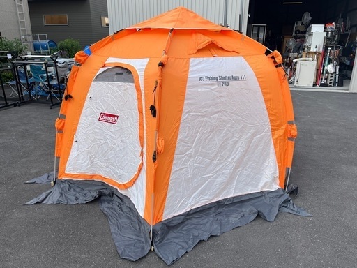 Coleman コールマン ワカサギテント 170T16200J ice fishing shelter Auto Ⅲ 釣り用 中古品 ④