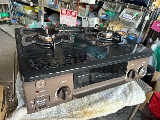 パロマ ガステーブル 水無し片面焼き 56cm プロパンガス(LPG) 左強火 IC-S37BM-L-LPG