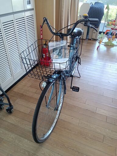 ★ジモティ割あり★  軽快自転車 26インチ 水色 クリーニング済み TK2885