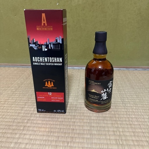ウイスキー富士山麓＋オーヘントッシャン2本売りです