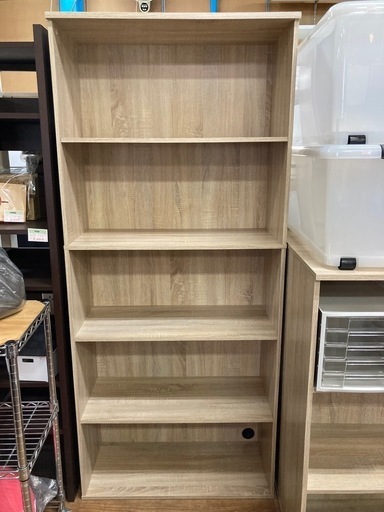山善 木製シェルフ 本棚 高さ184cm 中古