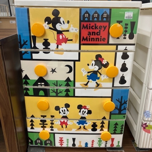 ミッキー4段プラチェスト
