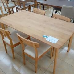 ☆ジモティ割あり☆ 4人掛けダイニングセット ブラウン H150×D80×W70