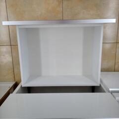 値下げしました☆ジモティ割あり☆ 松田家具 食器棚 白 W97.5×
