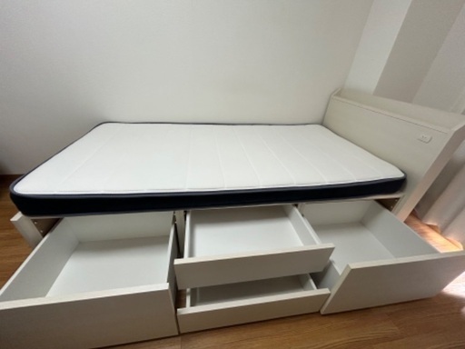 ニトリ シングルベッドフレーム(ジオ チェスト40J WW) 新品