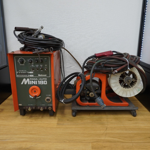 Panasonic パナソニック 三相200V CO2自動溶接機 PANA-AUTO MINI180 ワイヤ送給装置・調整器付 通電確認のみ ケーブル補修あと複数あり YD-180R-5 中古 店頭引き取り限定・石川県野々市市