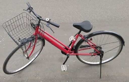 【売約済み】27インチ  中古 自転車 9480円 6段切替 鍵新品 ライト付 新規防犯登録料コミ 370