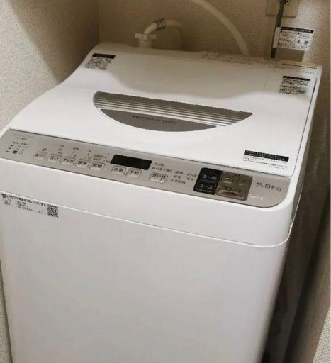 洗濯機5.5kg  ※乾燥機能付き シャープES-TX5D
