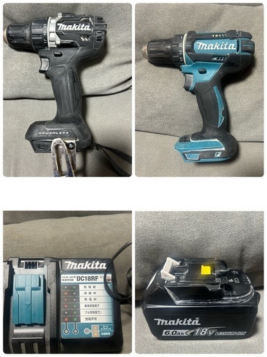 マキタ　充電式ドライバドリル　DF484・XFD10　2台セット　\u0026 BT \u0026 充電器　フルセット