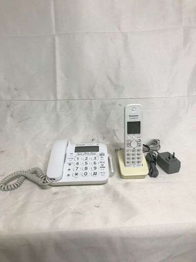 【北見市発】パナソニック Panasonic コードレス電話機 VE-GD21DL 子機 KX-FKD401-W 子機用充電台 PNLC1026 (E2989kmsY)