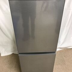 【北見市発】アクア AQUA ノンフロン冷凍冷蔵庫 AQR-13H(S) 2019年製 126L シルバー 一人暮らし (E2997wY)