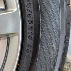 エルグランド純正ホイールタイヤセット売ります‼️早い者勝ちです☝️不要になった為売ります❗️