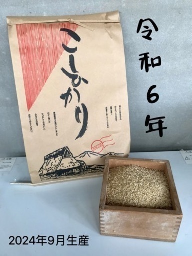 【令和6年】新米 新潟県コシヒカリ米　30kg 玄米　無料白米変更可 【新米収穫予約注文】 ※10月以後発送予定