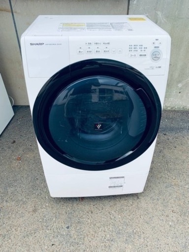 シャープ　ドラム式電気洗濯乾燥機　ES-S7E-WL