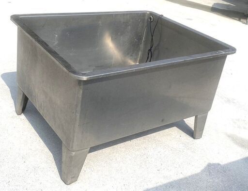 ステンレス　角型　浴槽　工場部品洗浄等に　ドックバス　1190×850　H：650　中古