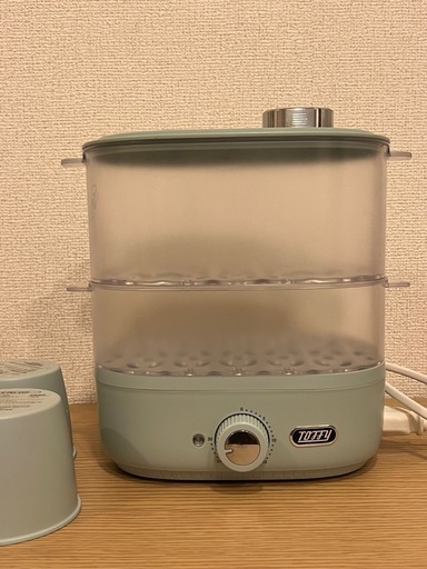 Toffy コンパクトフードスチーマー　電気蒸し器