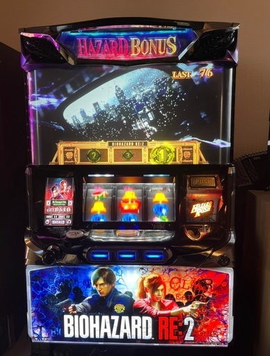 パチスロ　バイオハザードRE2　実機