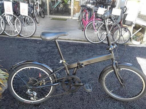 中古自転車３２１３　折り畳み　２０インチ　６段ギヤ　ワイヤー錠　ライトは付属していません