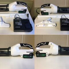 【美品・良品/フルセット/動作確認済】 HiKOKI/ハイコーキ　18V コードレスクリーナー サイクロン付　ボタン式スイッチ　R18DB(S)（XP）