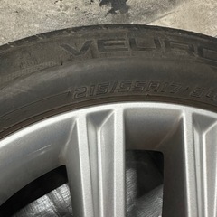 溝有　純正 17インチ ホイール 215/55/R17 GRS210　クラウンアスリート　より取り外し　200 210 クラウン