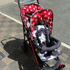 コサット　2人乗りベビーカー　双子　年子