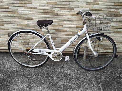 中古自転車 6段変速 27インチ LEDオートライト 軽整備済み 防犯登録対応 町田市 相模原市 MM384