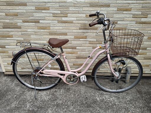 中古自転車 6段変速 26インチ LEDオートライト 軽整備済み 防犯登録対応 町田市 相模原市 MM388